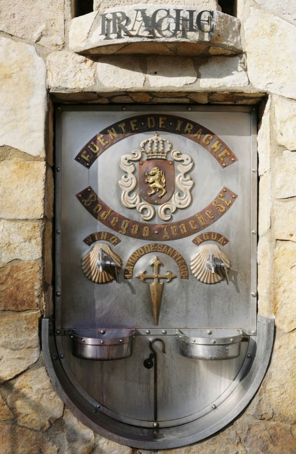 Bodegas,irache,wine,and,water,tap,on,the,santiago,de